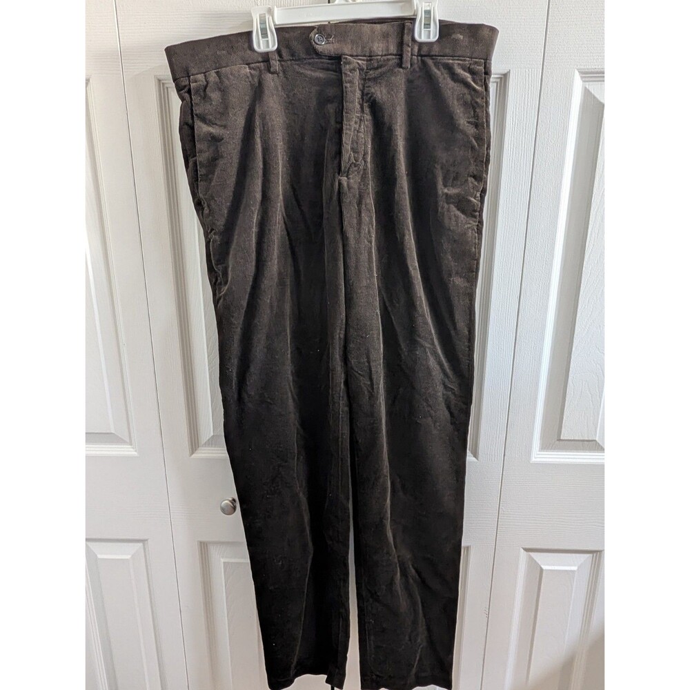 NWT Banana Republic Traveler Corduroy Chino Pants Mens 34x32 Slim Fit Brow